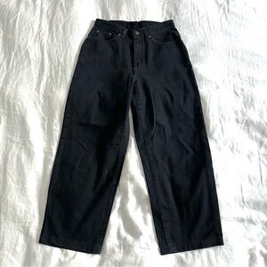 Vintage L.L. Bean Double L Wide Leg Dark Jeans